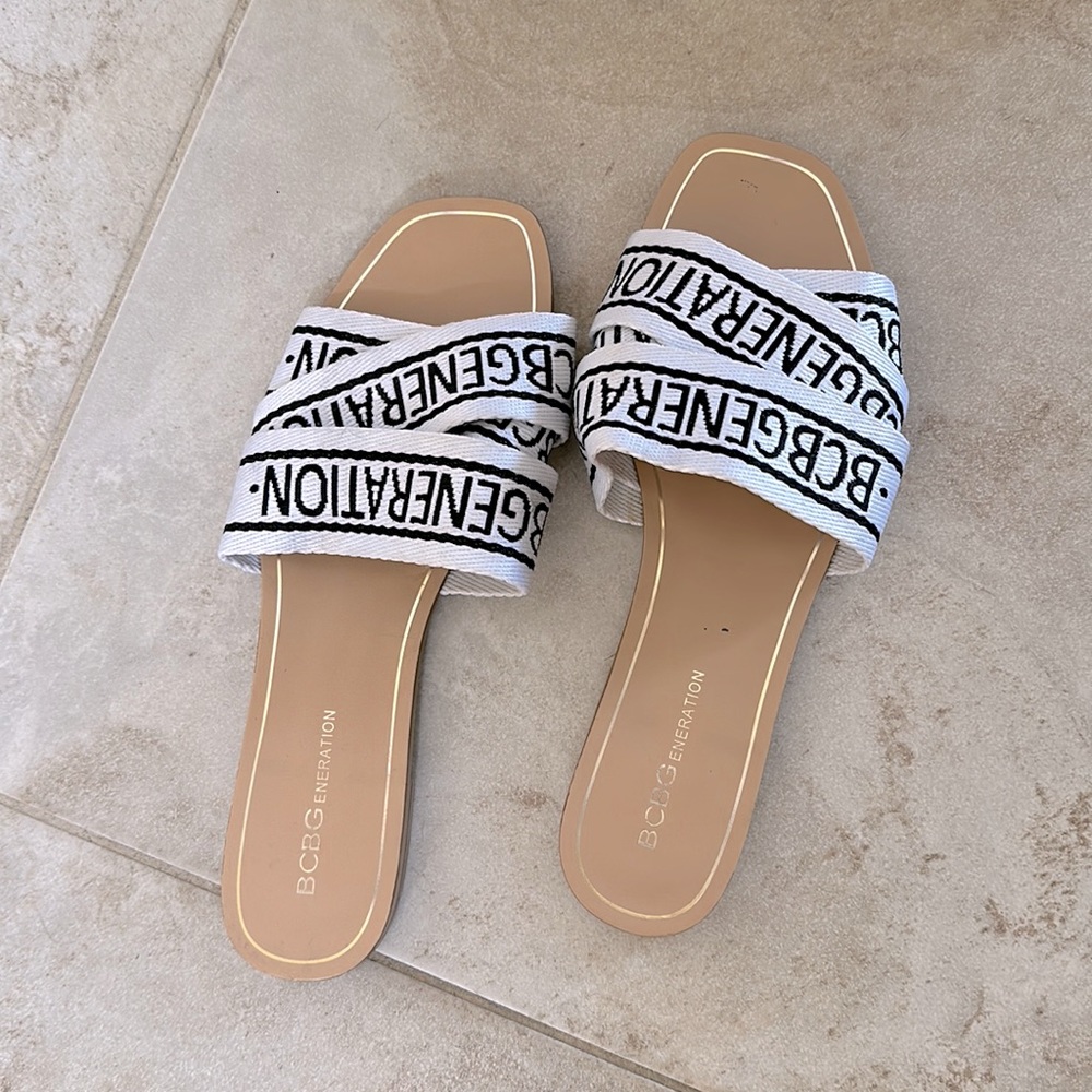 BCBG Slide Sandals